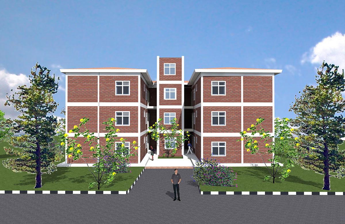 Proposed Rwanda mixed residential apartments development